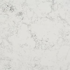 Quality 3200*1600 Carrara Quartz Stone Kitchen Island Chalky Veins Embedded wholesale