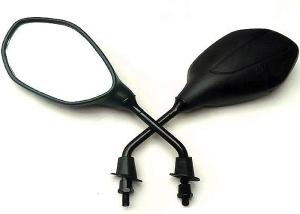 Quality Black Color Motorcycle Rear View Mirrors , Durable Classic Motorcycle Mirrors wholesale