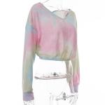 OEM maufactory European and American polyester new long -sleeved V -neck loose
