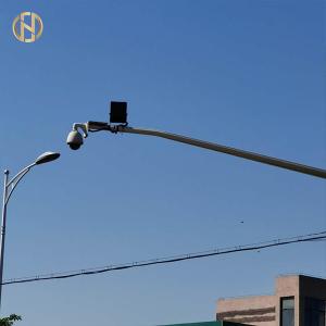 Quality Galvanized Steel Outdoor Security Camera Pole Anti Corrosion Protection wholesale