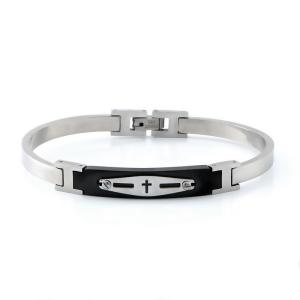 Quality Fashionable stainless steel buckle bracelet design, simple titanium steel hot selling men's bracelet wholesale