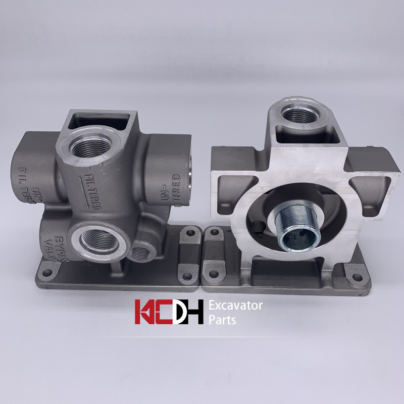 330C/330D/336D excavator accessories 1R-0716 oil filter base 1R0716 aluminum base, suitable for air filter assembly