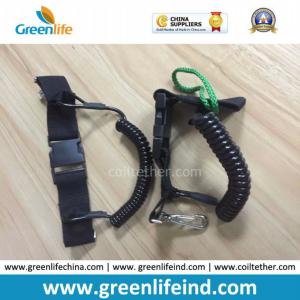 Quality Greenlife New Strong Black Scuba Diving Dive Spring Coil Lanyards wholesale