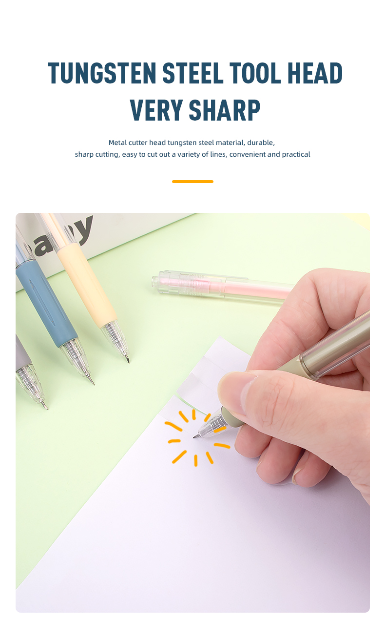 Mini Blades Journal Scrapbook Cutter Aesthetics Stickers Handcraft Art Hidden Pen Knife