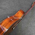 Grand OM Guitar Solid KOA Back Side Acoustic Guitar, Customized Logo on