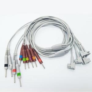 Quality 10 Leads HP EKG Cables DIN Buttom For ECG Electrode wholesale