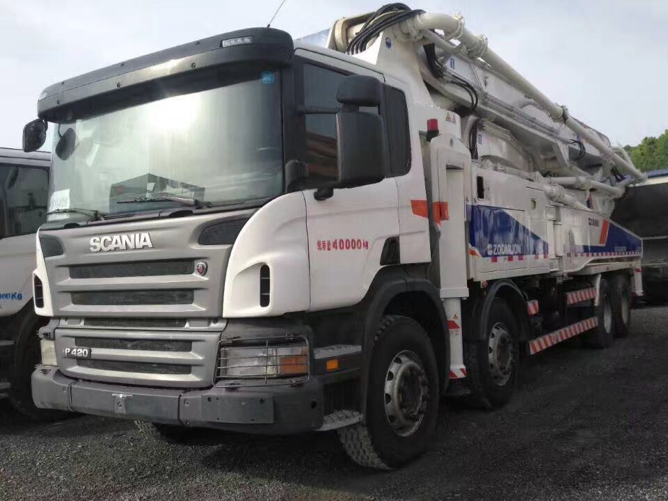 Full Recondition Zoomlion 49 Meter Used Heavy Equipment Boom Pump Truck