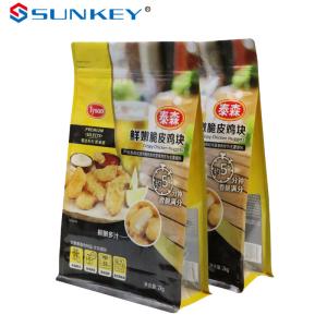 Quality Ziplockk Flat Bottom Sustainable Packaging Pouch Box Packaging Frozen Food Packaging Bag wholesale