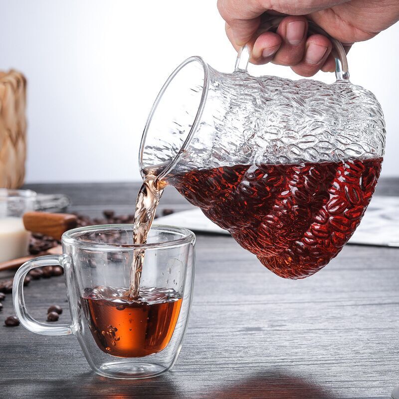Transparent Glass Coffee Maker Set with Heat Resistant Dripper and 600ml Capacity