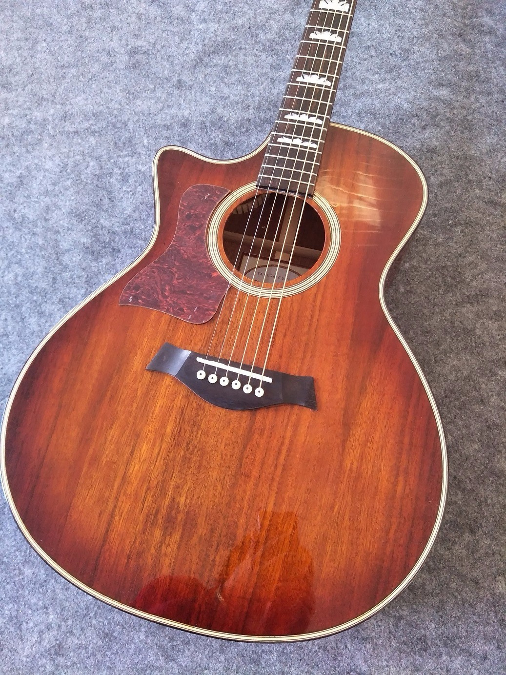 Custom Wholesales KOA body acoustic guitar KOA electric acoustic guitar Free Shipping Sunset finish KOA acoustic
