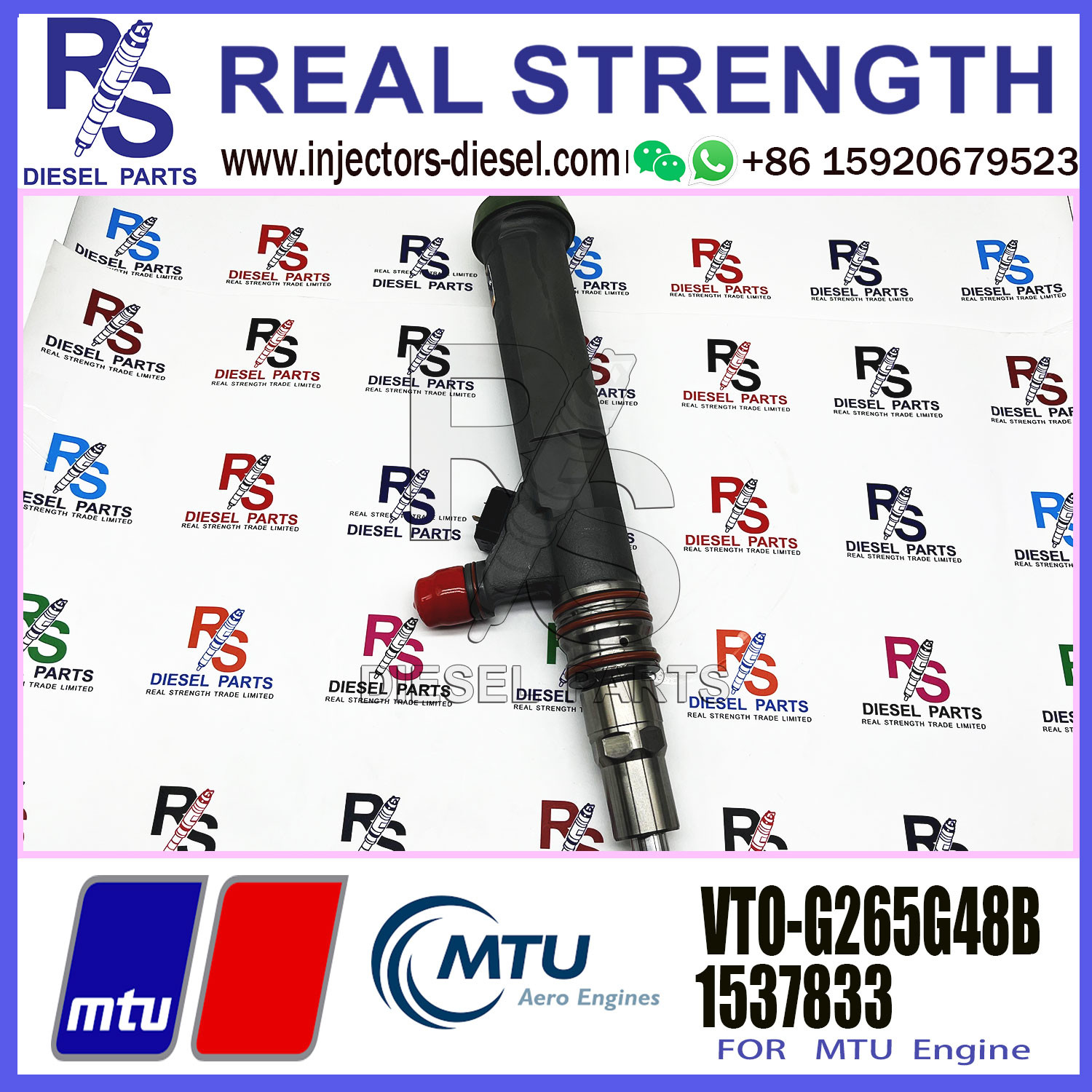 High Quality Common Fuel Injector 1498083 VTO-G265G48B X5240750003