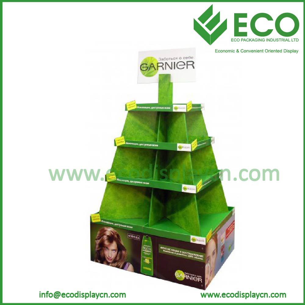 Pyramid Shape Display Stand Point Of Purchase Pallet Display/Pos Cardboard Displays