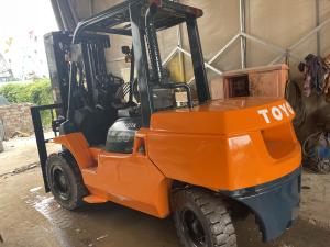 Quality Used Toyota 7FD50 5 Ton Forklift 3 Sections Mast Max Lifting Height 4500mm wholesale