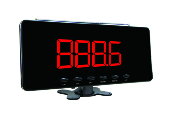 Wireless Table Call service button with display receiver system