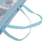 Biodegradable Pvc Zipper Pouch , Transparent Cosmetic Bag Easy Cleaning