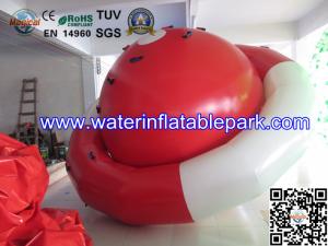Quality 0.9mm PVC Tarpaulin Inflatable Peg-top / Red White Inflatable Saturn Rocker wholesale