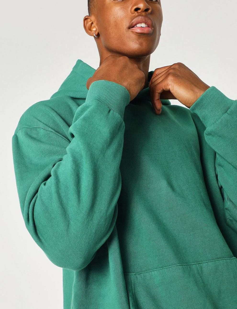 100% Cotton Pullover Sweaters Hoodies Customized Printed Oversized