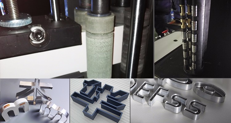 EJON T9 LED Acrylic Signs Flat and Profile Trimcap CNC Aluminum Channel Letter Bending Machine