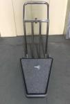 Chrome Stainless Steel Luggage Trolley With casters Hotel Display Stand