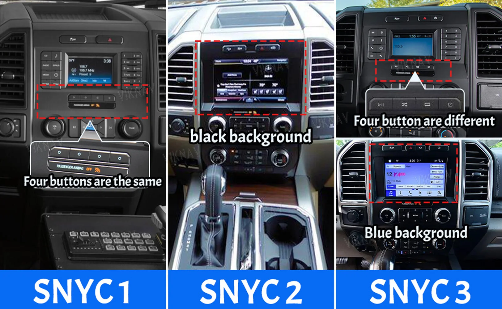 VIKNAV 14.4 " Android Car Radio For Ford F250 F350 F450 2015-2020 Carplay Android Auto