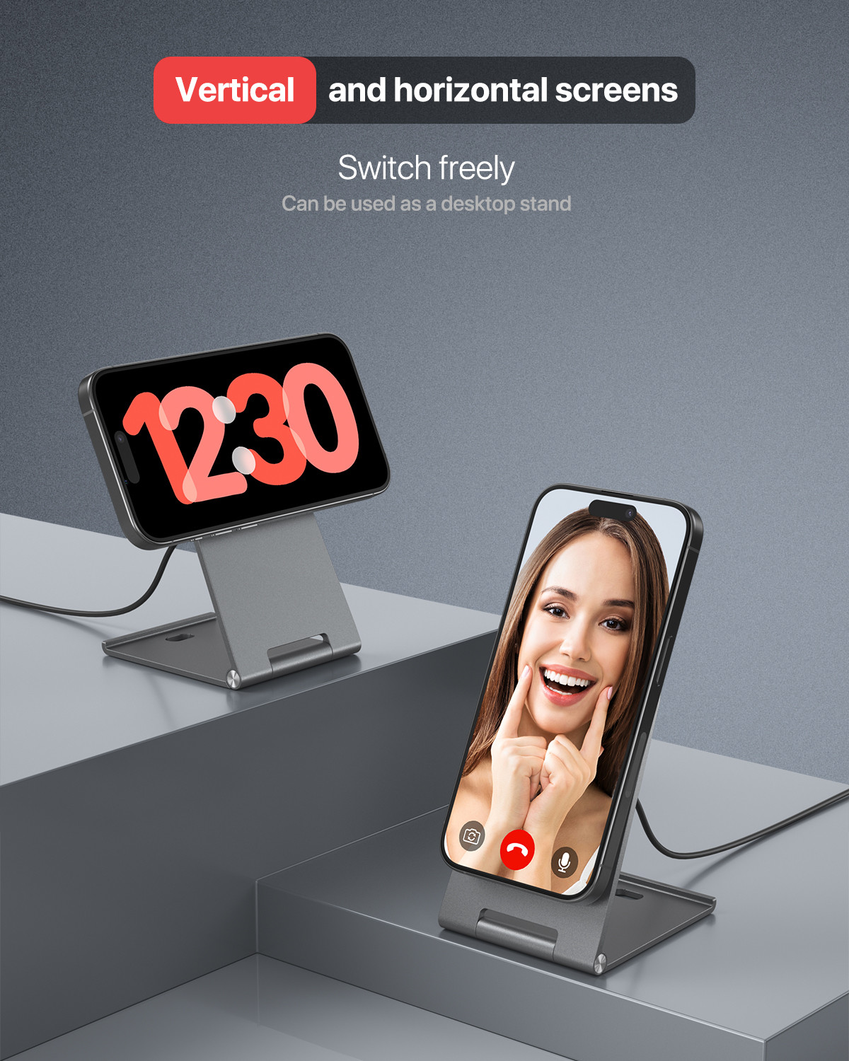Aluminum Alloy Qi 2 Metal Wireless Charger With USB C Interface And Damping Folding Design