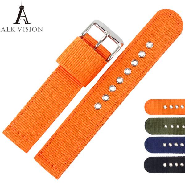 Canvas nylon band for watch watchband sports strap belt for women men watches