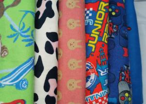 Quality Colorful Cycle Printed Cotton Flannel Fabric By The Yard Soft wholesale