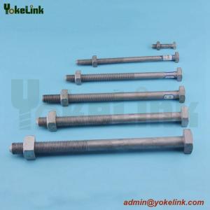 Quality High tensile HDG ANSI C135.10 Sq bolt For Transmission tower wholesale