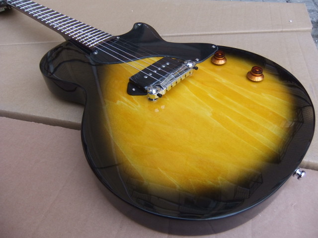 Custom Wholesale Cibson LP Junior Electric Guitar Top Quality In Brown