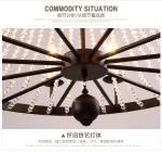 Vintage Elegant Black Crystal Chandelier Lustre Crystal Lighting(WH-CI-141）
