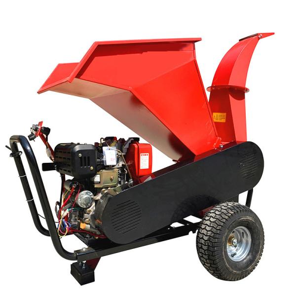 Cheap Mobile Drum Wood Branch Leaf Shredder Chipper Diesel / Gasoline Machine for sale