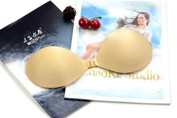 China adhesive push up sponge invisible support bra supplier