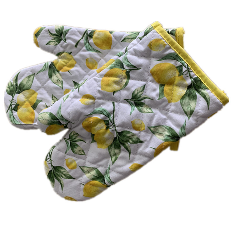 Multifunction Christmas Custom Cotton Oven Mitts Heat Resistant For Home Baking