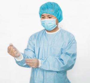 Quality SMS Sterile Disposable Examination Gowns Non Woven Acid Resistant Round Neck wholesale