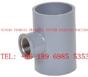 Quality Copper thread tee PVC-U UPVC Cement Type Fittings wholesale