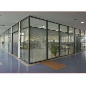 Quality Soundproof Meeting Room Glass Partition Aluminium Frame OEM ODM Service wholesale