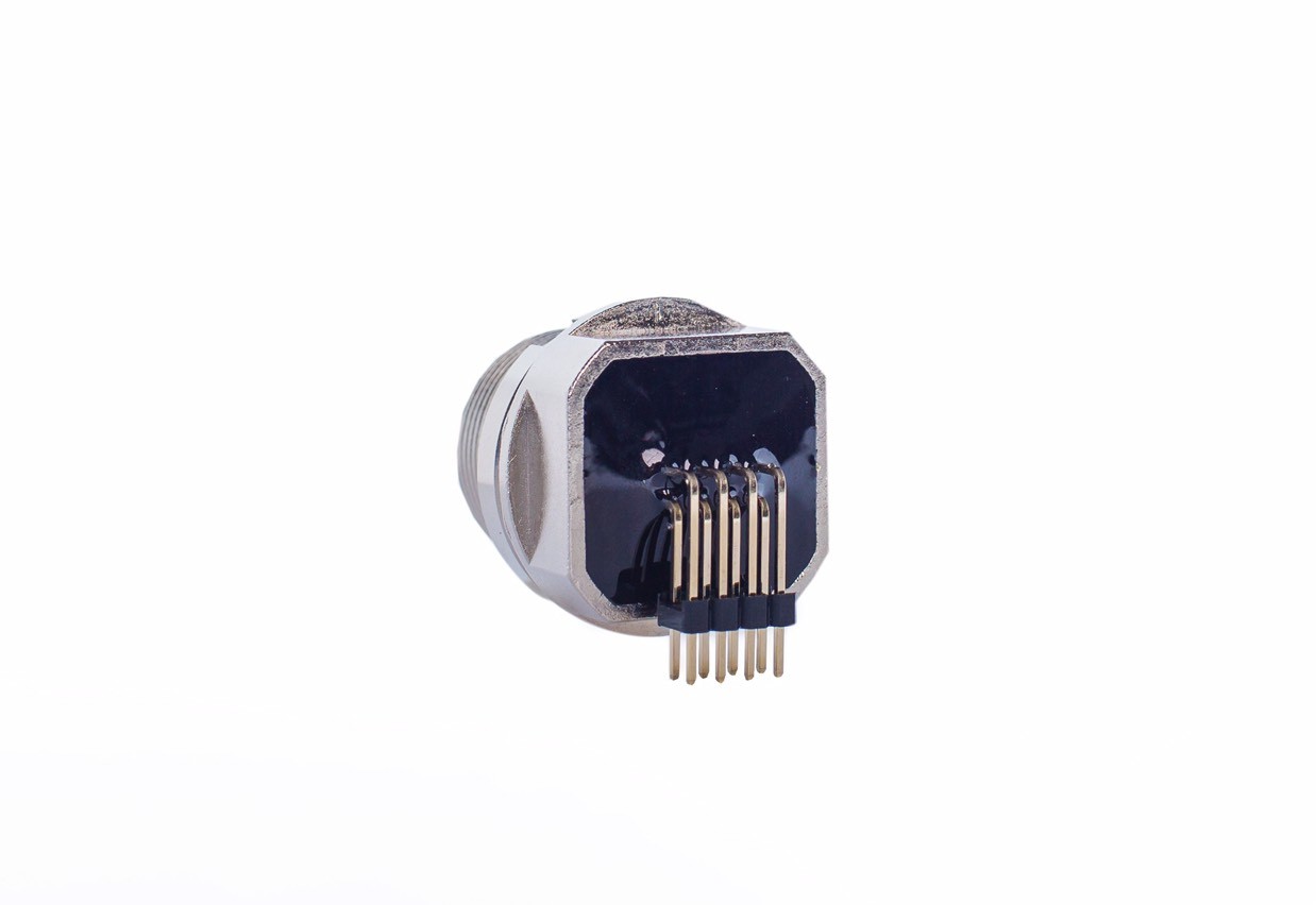 Waterproof Screw Lock, RJ45 Connectors 90 degrees, welded,HULYN