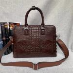 Authentic Crocodile Skin Businessmen Briefcase Laptop Handbag Genuine Exotic