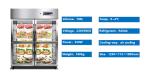 780L Kitchen Worktable Refrigerator Freezer With Four Doors