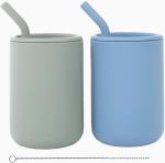 Durable BPA Free Silicone Sippy Cup , Leakproof Silicone Training Cups