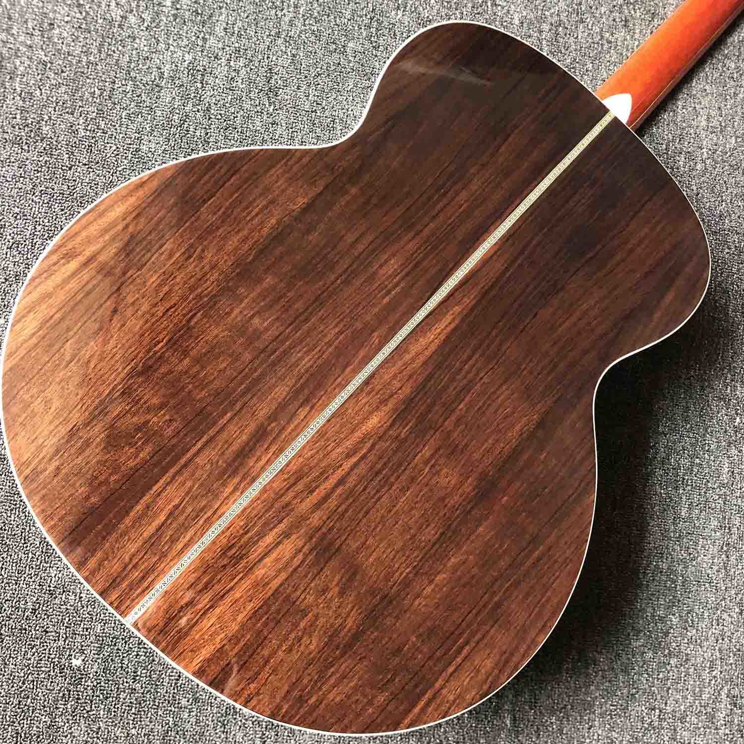 Custom 43" Solid Cedar Wood Rosewood Fingerboard T814 Acoustic Guitar