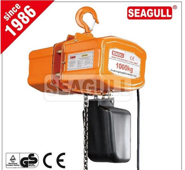 CE Approved Electric Chain Hoist With Hook , High Efficiency Construction