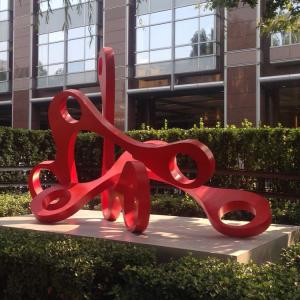Quality Large metal Garden colorful painting stainless steel sculpture,Stainless steel sculpture supplier wholesale
