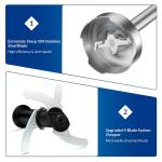 800 Watt Immersion Stick Blender Multifunction Easy Clean Dishwasher Safe