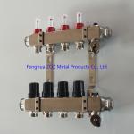 Stainless Steel Central Floor Heating Pipe Manifold , Pex Radiant Floor Heating