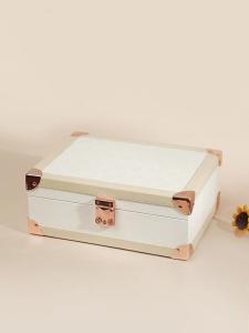 Quality Luxury Jewelry Display Box With Mirror , Multifunction Jewelry Box For Women wholesale