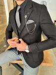 Black Slim Fit Stretch Suit
