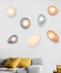 Nordic LED Wall Lamps Living Room Designer Lamp Modern Glass Pebble Wall Light