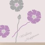Removable And Eco-friendly PVC Flower Decoration Wall Sticker F270