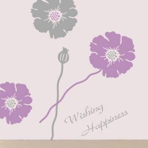 Quality Removable And Eco-friendly PVC Flower Decoration Wall Sticker F270 wholesale